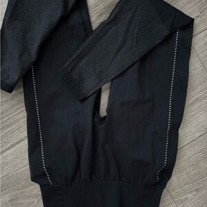 Amazon Black Leggings with Silver Accents